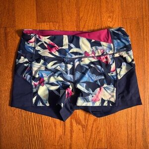 Avia Pink and Blue Activewear Shorts Size M